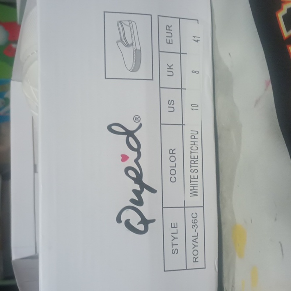 Quip White Stretch loafer Size 10